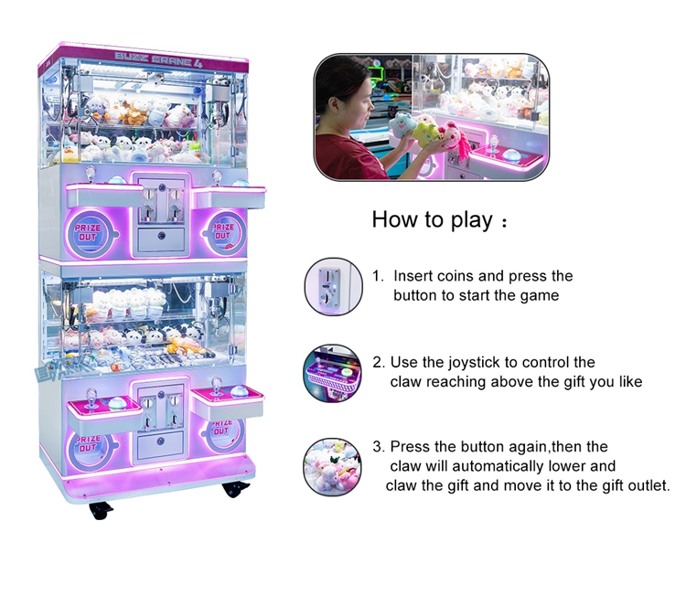 Mini Plush Toy Claw Crane Machine Crane Machine Claw Candy Claw Machine manufacture