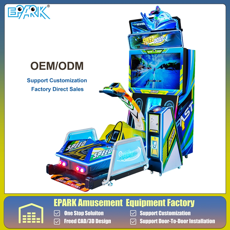 Speed Boat Racing Rowing Arcade Machine