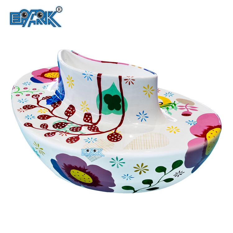 Hot Selling Modern Fiberglass Flowerpot Seat Leisure Chair Sculpture For Shopping Mall Commercial Street