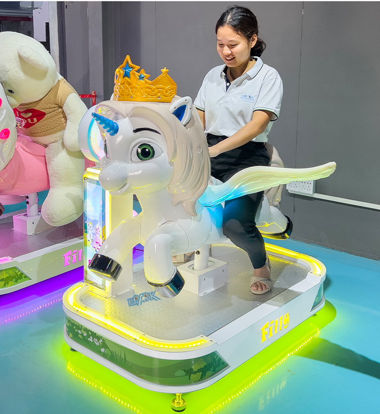 Popular Amusement Park Coin Operated Games Kiddie Ride Kid Swing Machine details
