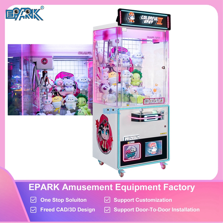 Coin Operated Toy Vending Arcade Doll Claw Machine