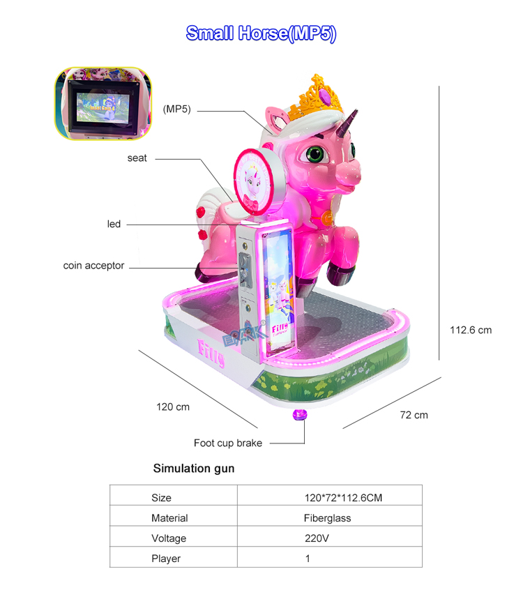 Popular Amusement Park Coin Operated Games Kiddie Ride Kid Swing Machine manufacture