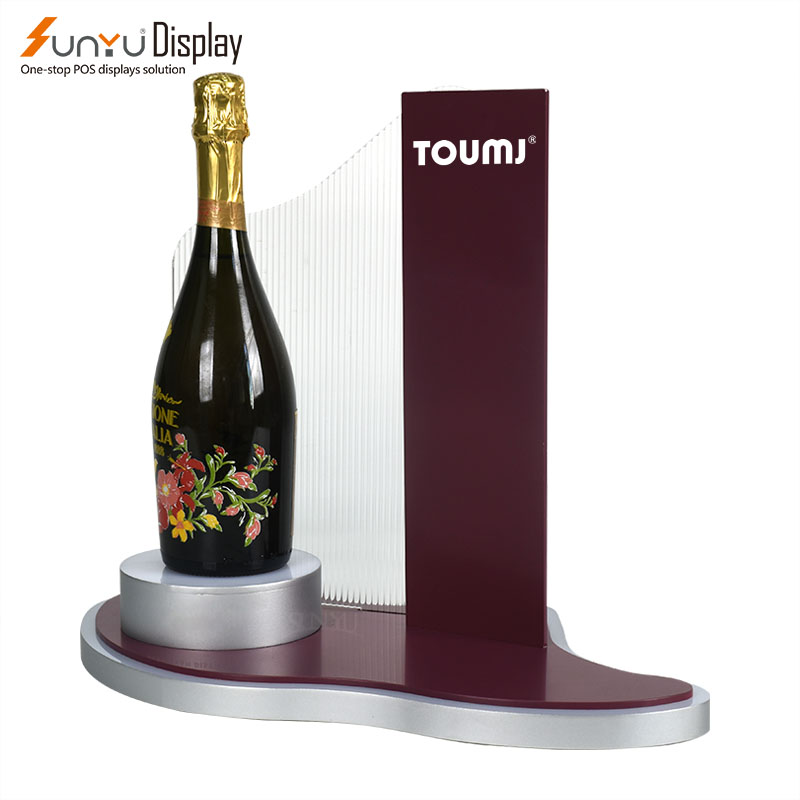 Wine Bottle Display Stand With LED Light