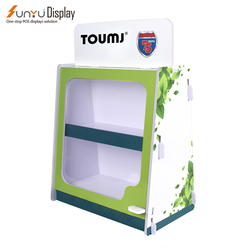 2 tiers PVC Foam Board Smoke Display Stand