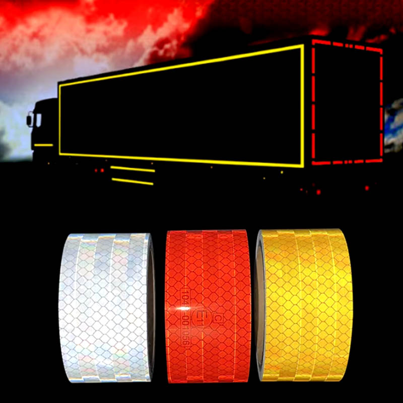 RTLITE Metallized Diamond Grade Segemented E8 Safety Waterproof Road Safety Warning Reflective Tape Sticker