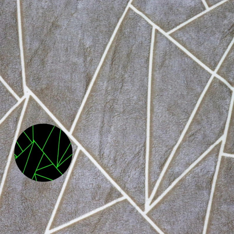 Stripes Glow In The Dark Flannel Fleece Fabric