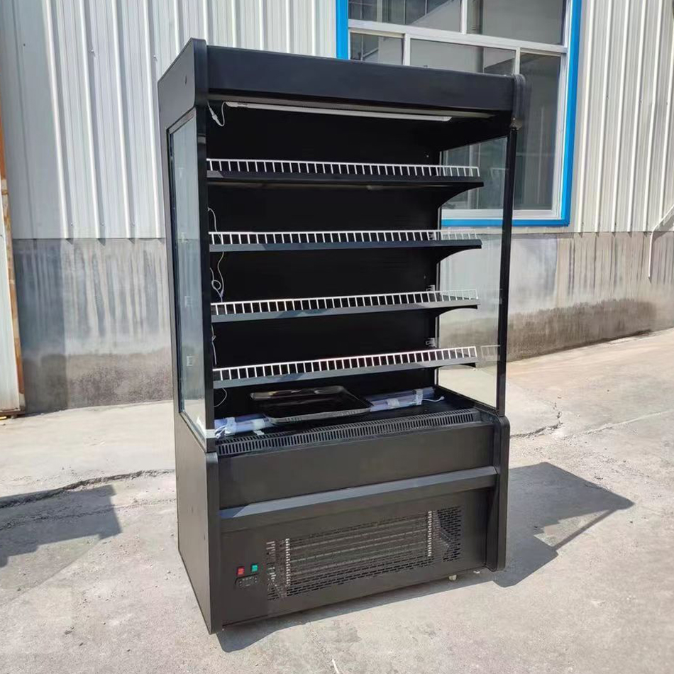Built-in multi-decks display cooler fruits vegetable chiller open front