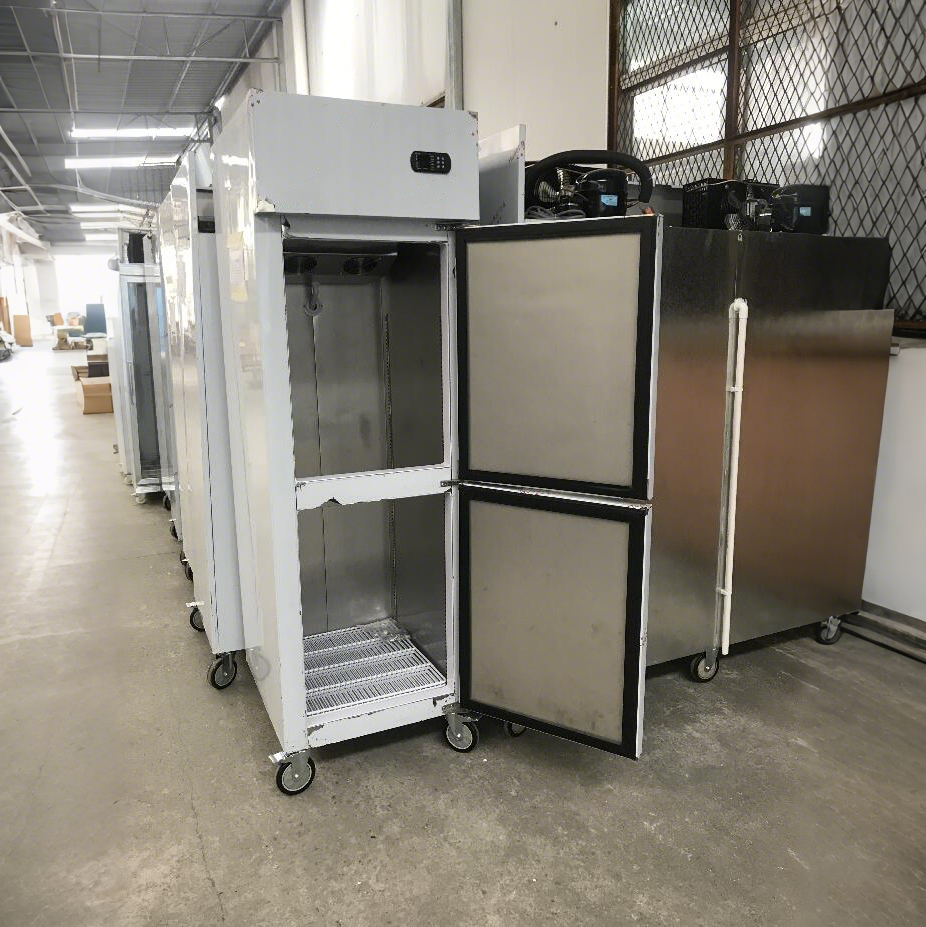 Stainless steel upright kitchen cooler freezer air cooling Frost-free