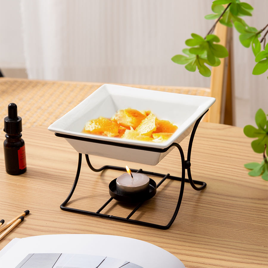 Нордик бүтээлч цайны гэрлийн тулгуур воскны халаагч гэр орчны чимэглэл ароматын эфирийн тосны хэрэгсэл церамик