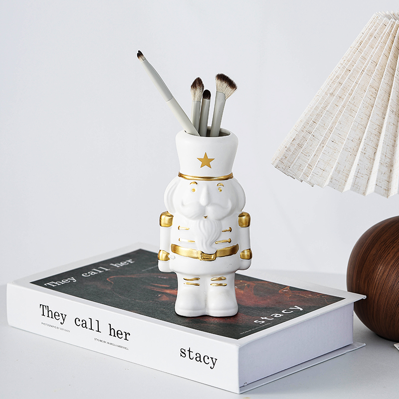 Kreatywny Pojemnik na Długopisy Comb Poczynki kosmetyczne Organizator Biurka Domowego Ceramiczne Elementy Dekoracyjne