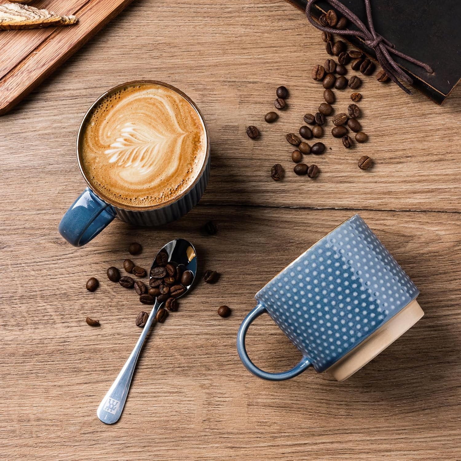 15OZ Embossed Stoneware Ceramic Coffee Tea Mug Big Volume Cups on Sale for Business Gifts