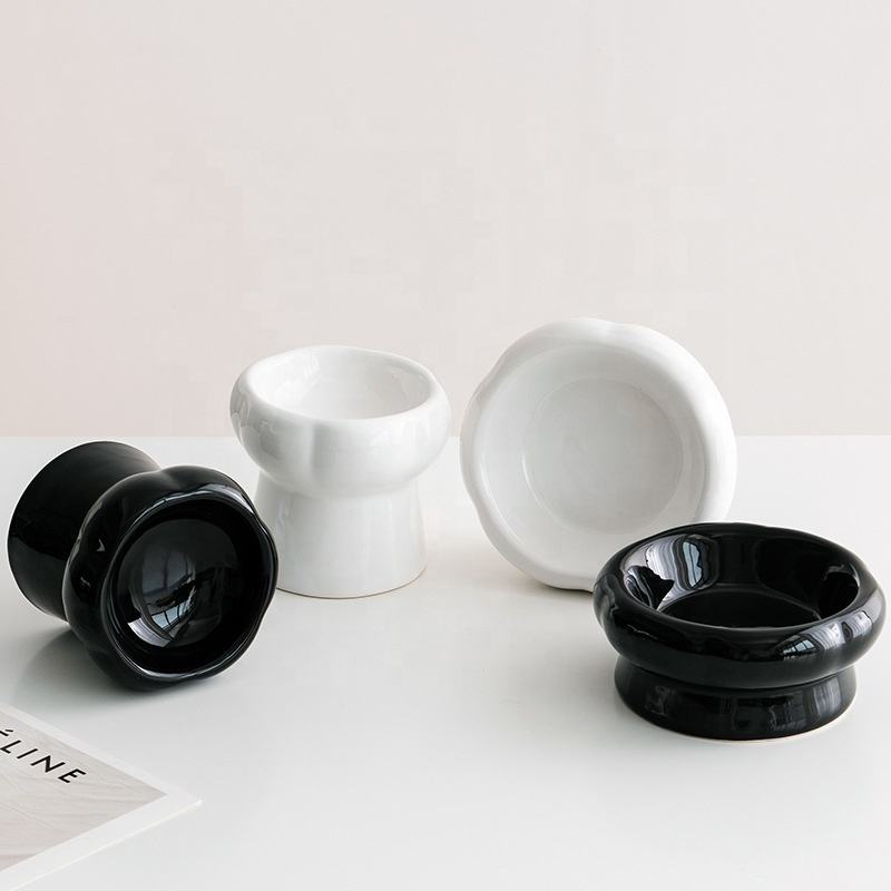 Miseczka dla Kota Miseczka na Wodę Duży Kaliber Ukośna Ceramiczna Miseczka dla Zwierząt