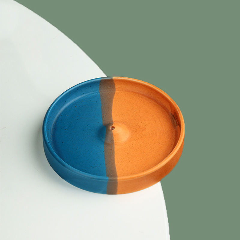 Nowoczesny ceramiczny trzymak kadzidła, wykonywany ręcznie pojemnik na popiół, ceramiczny trzymak Palo Santo, palnik kadzidła