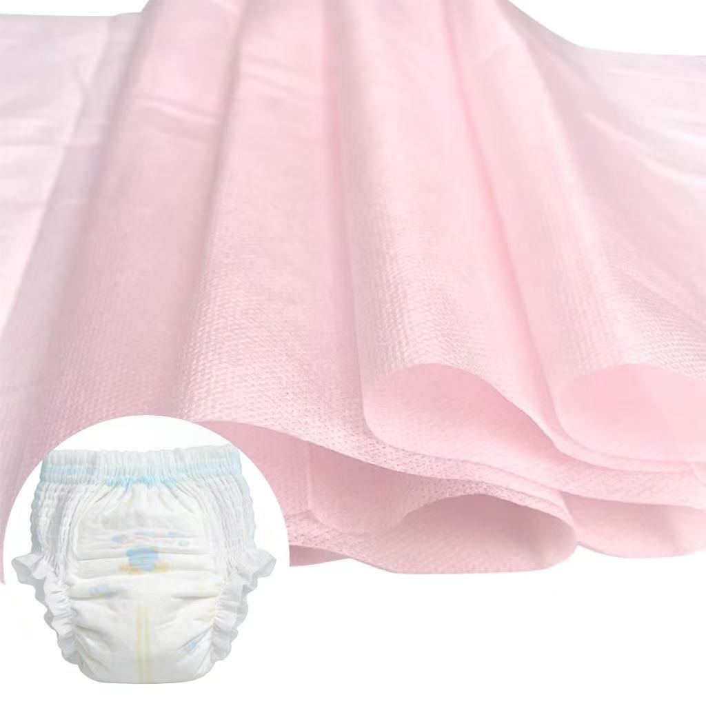 10-13 г/м², изключително мек хидрофилен 100% PP SSSS нетъкан плат на руло за горна лента на пелена - Шандонг Синди Нов Материал