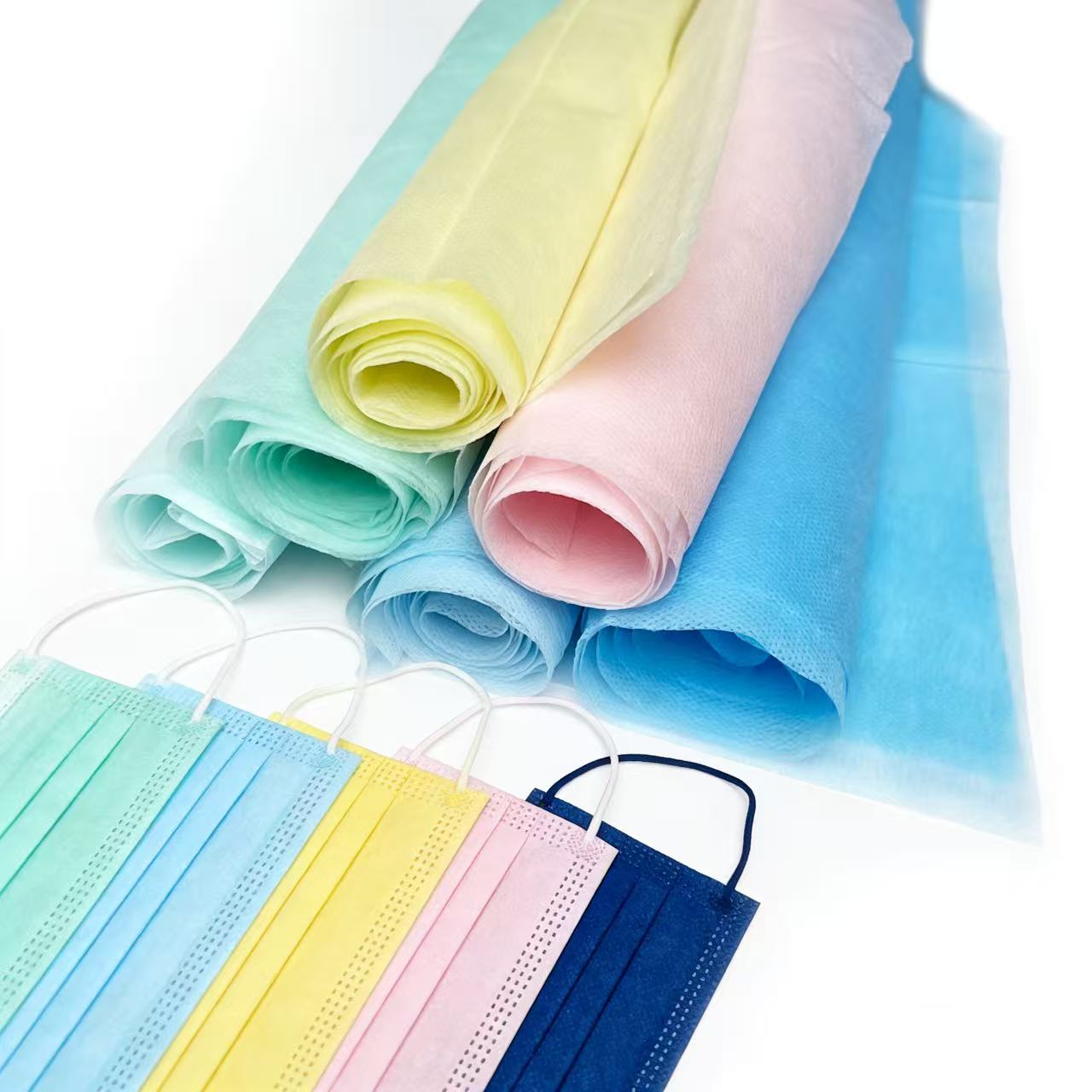 Фабрична доставка водонепропусклива SS спънбонд непрекъсната тъкан за медицинска лицева маска