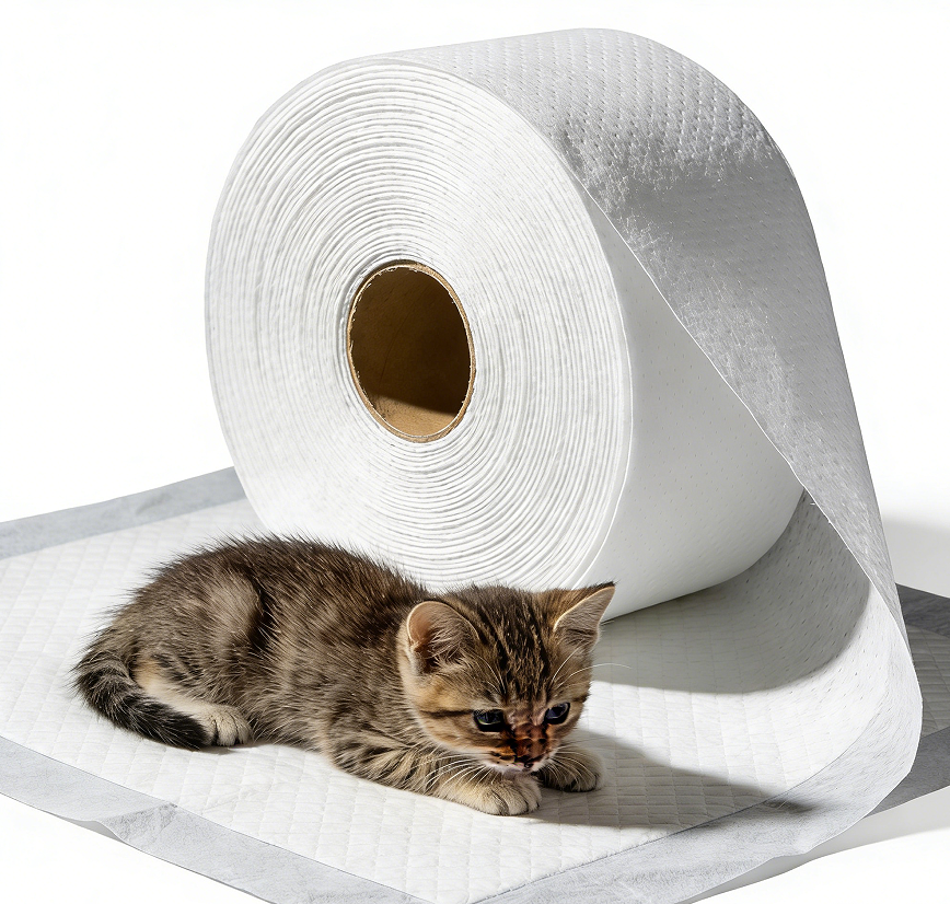 Супер абсорбиращ бял спанбонд нетъкан плат за пелени за домашни любимци - Шандонг Синди Нови Материали