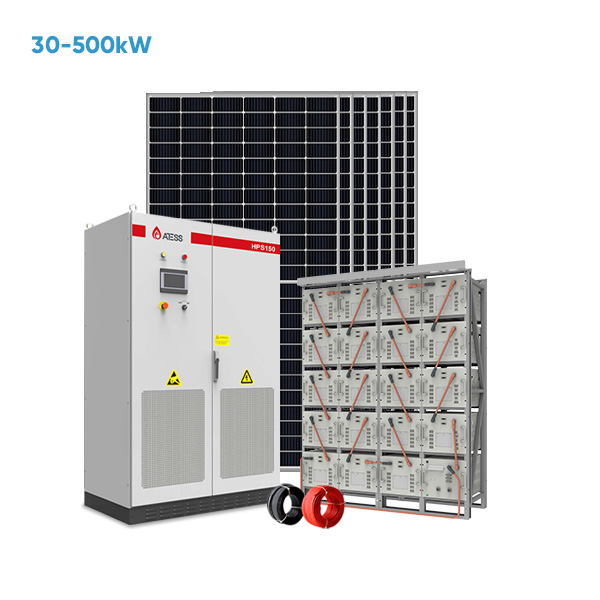 מערכת אנרגיה סולארית שלמה 150kw 250kw 500kw למערכות אחסון אנרגיה סולארית היברידיות