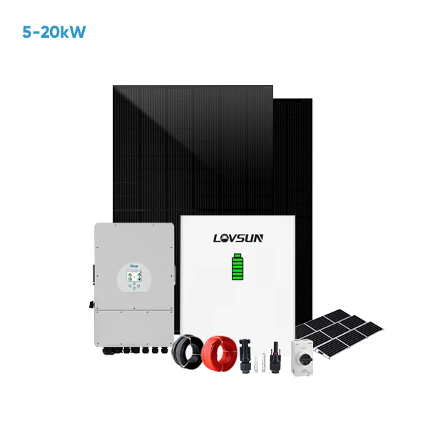 מלאי גרמניה - מערכות הפיכת שלושה פזים דיי 3.6KW 5KW 8KW 10KW 15KW 20KW מערכת אחסון אנרגיה שמשית יבשתית והיברידית לבית