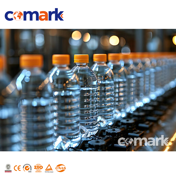 Úplně automatická linka na láhevání minerální vody kapacitou 15000BPH