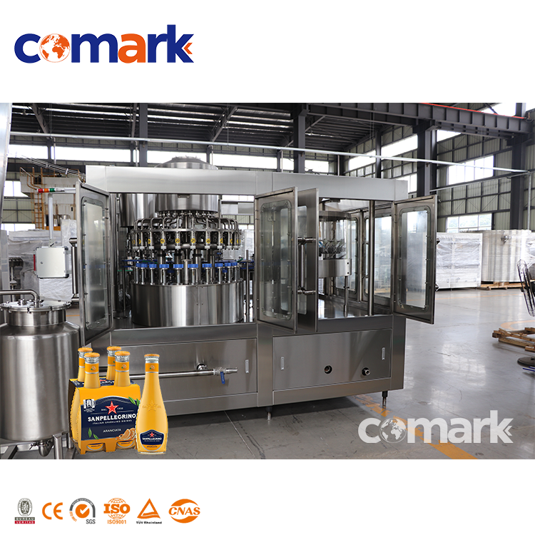 planta de farciment de begudes en ampolles de vidre de 8000BPH