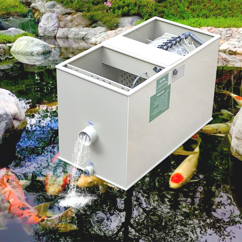 QLOZONE Combi drum filter fully automatic koi pond filtration equipment