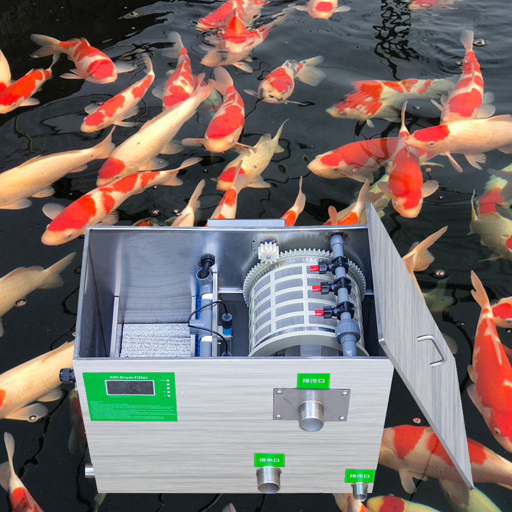 Stainless Steel Combi Drum Filter Koi Pond Filter System