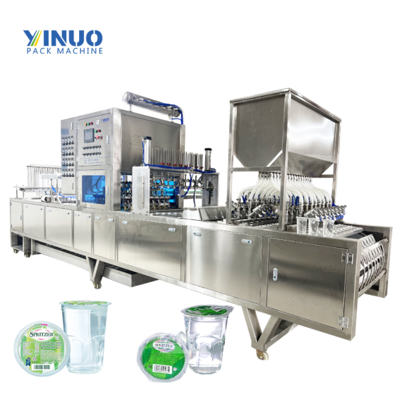 Automatic High Speed Water Cup Filling And Sealing Machine Plastic Cup Packaging Machine Industry Used