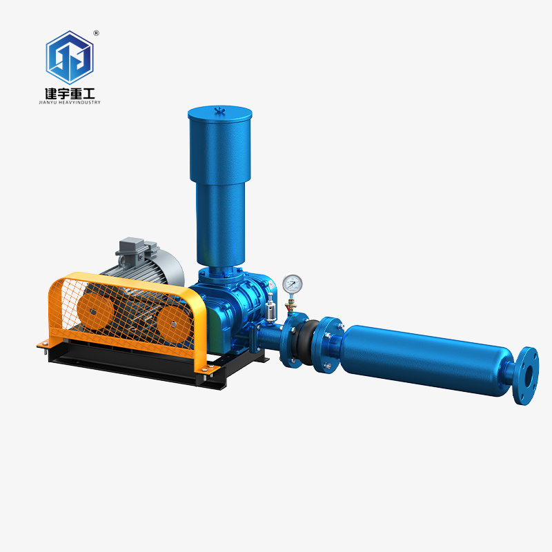 เครื่องเป่าสามแฉกแบบรูทส์สำหรับลำเลียงลมใช้สำหรับไนโตรเจน คาร์บอนไดออกไซด์ และการเผาไหม้ในเมือง