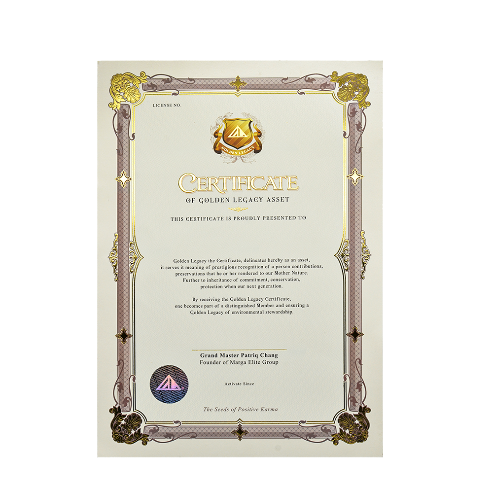 Papye Sètifika Aktif Patrimonyal Antikontrafason pou Enstitisyon