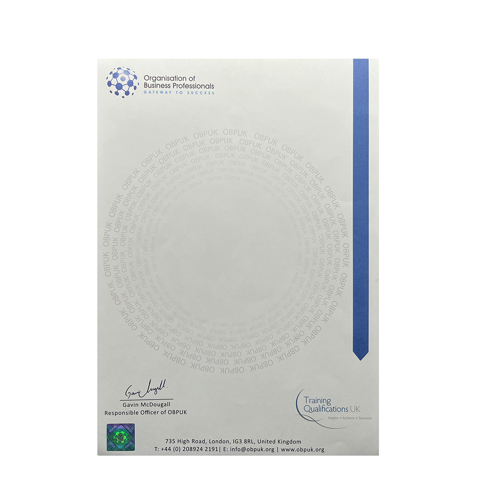 Papye Sètifika Antikontrafason Pou Pwogram Fòmasyon Pwofesyonèl