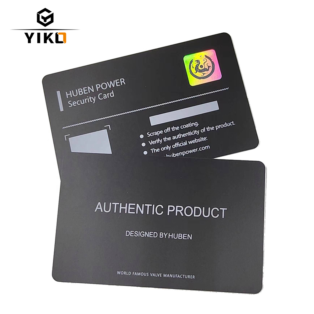 כרטיס מותאם אישית מודפס זיהוי הולוגרמה הולוגרמה כרטיס אחריות תעודת זיהוי פוליוויניל כלוריד עם חותמת הולוגרמה