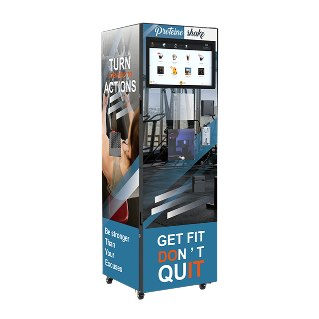 22 Inch Touch Screen Free Standing Coffee Vending Machine GS505 Automatic Protein Shake Vending Machine