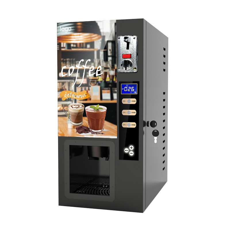 GTD203 Automatic Coin Operated Auto Cup Coffee Vending Desktop Coffee Machine Vending
