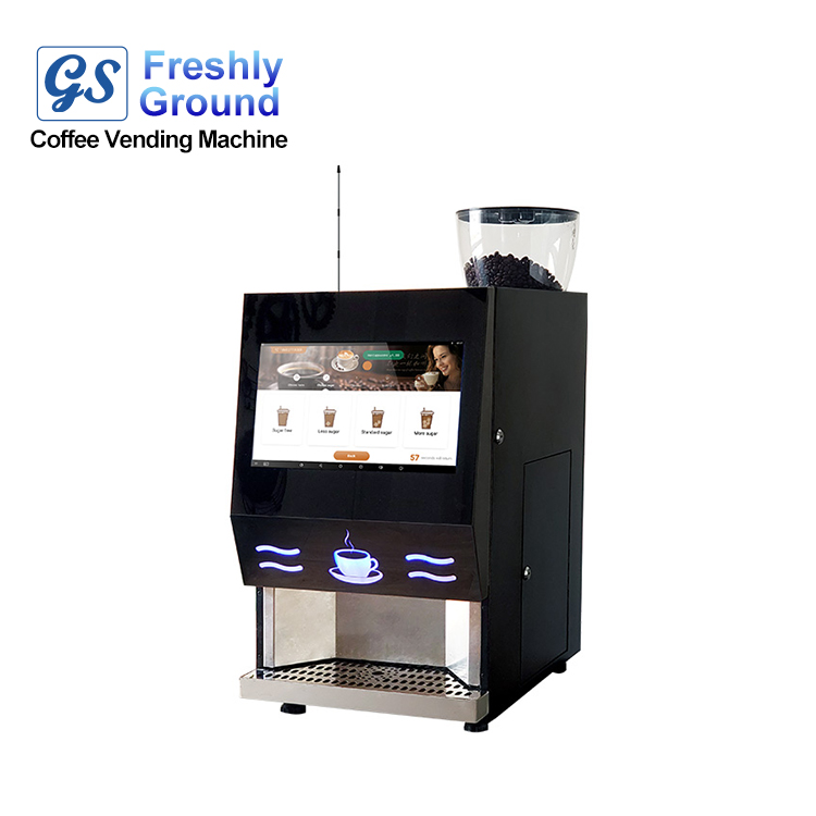 دستگاه‌های فروش قهوه JK90 GS برای ایده‌های کسب و کار با پرداخت QR روی دستگاه فروش قهوه تازه
