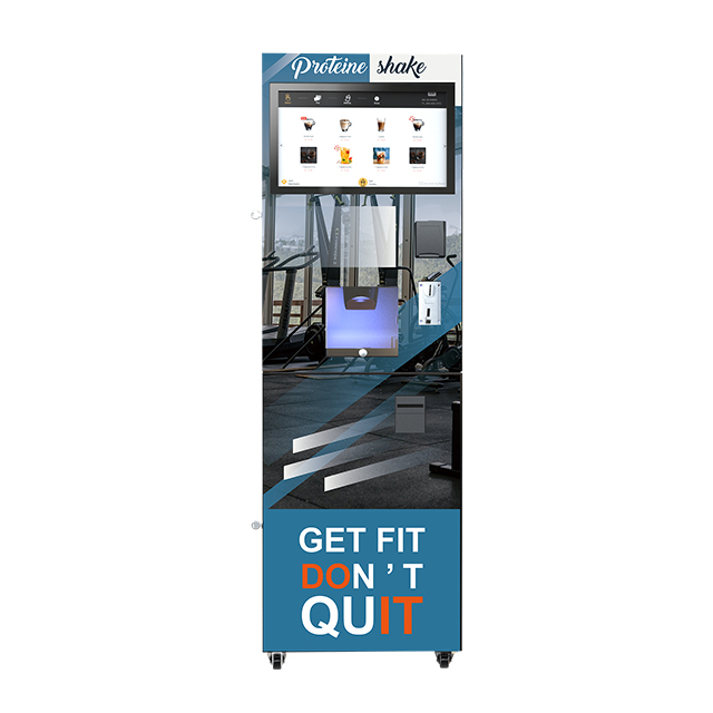 22 Inch Touch Screen Free Standing Coffee Vending Machine GS505 Automatic Protein Shake Vending Machine