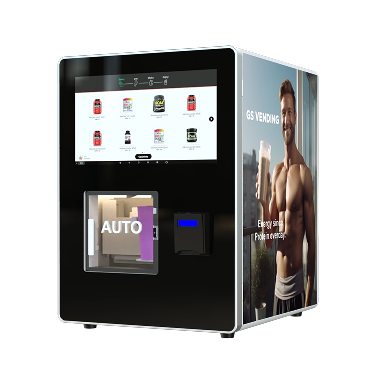 GS801 Fitness Equipment GYM Self-Service Energy Drinks Protein Shake Vending Machine with Card Payment