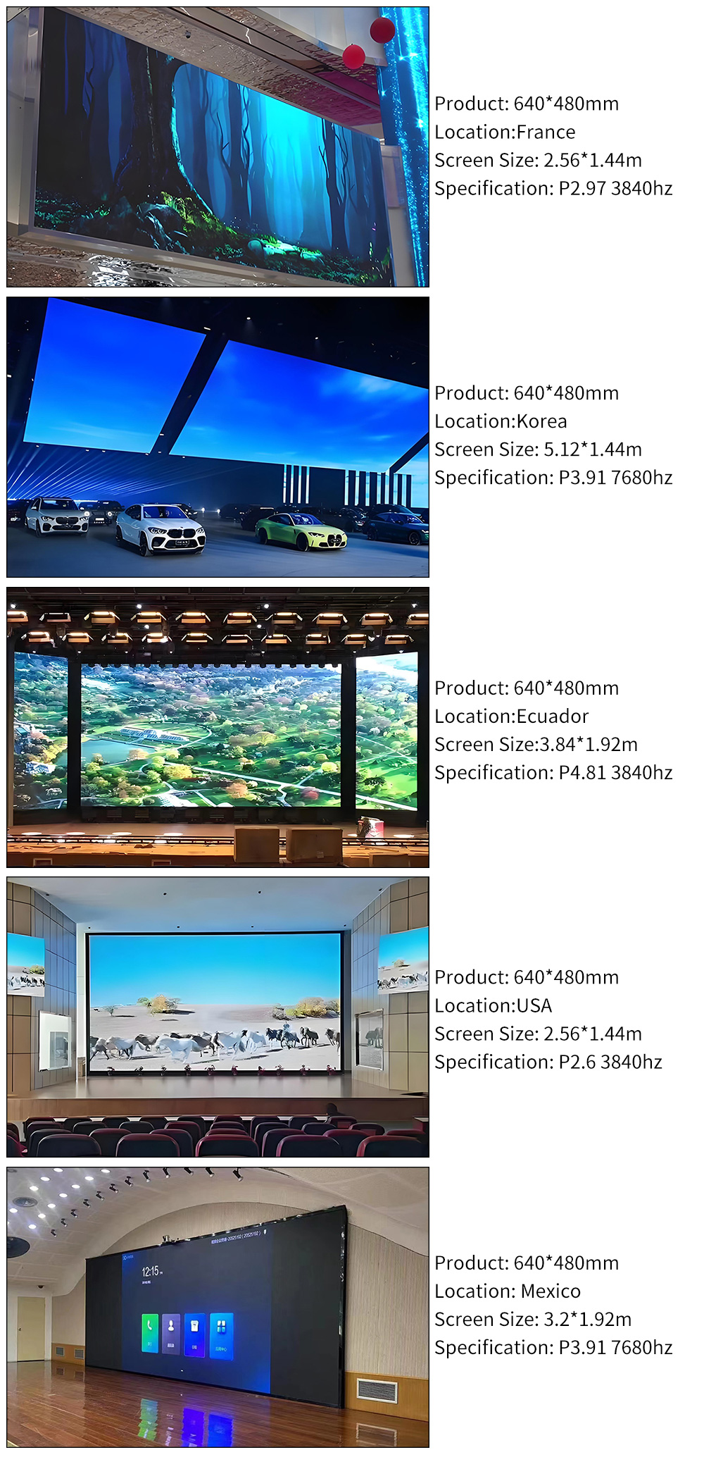 Indoor LED Display application