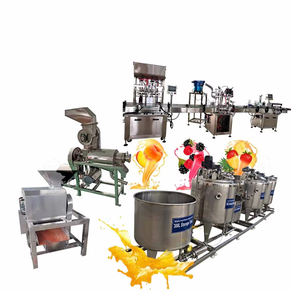 What is the Processing Flow of the Juice Production Line?