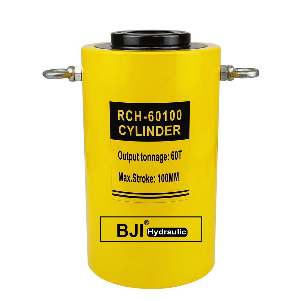 กระบอกไฮดรอลิกแบบกลวง RCH-10075 เครื่องอัดไฮดรอลิก กระบอกไฮดรอลิกแบบกลวง