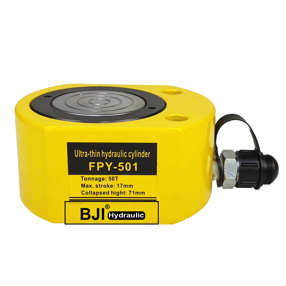 FPY-501 กระบอกไฮดรอลิกขนาดเล็ก 50 ตัน แบบช่วงชักสั้น แบบบาง