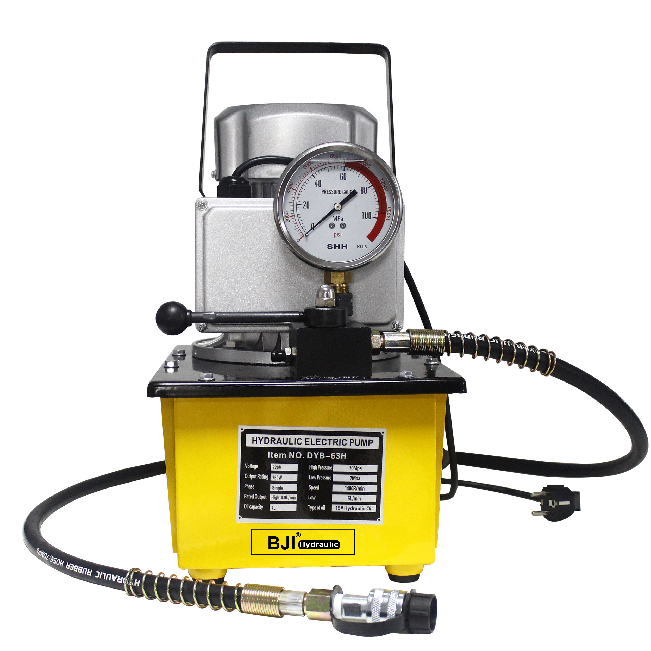DYB-63H Yüksək təzyiqli 700Bar Hidravlik Güc Bloku Hidravlik Elektrik Nasosu