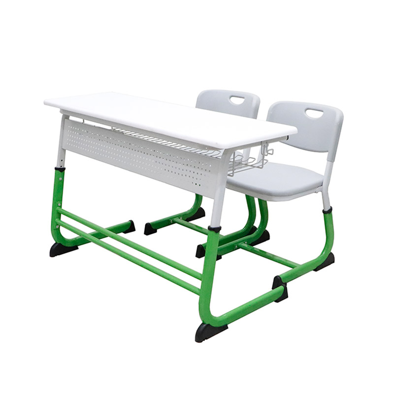 SS0001-3 Double Seats School Desk And Chair Set