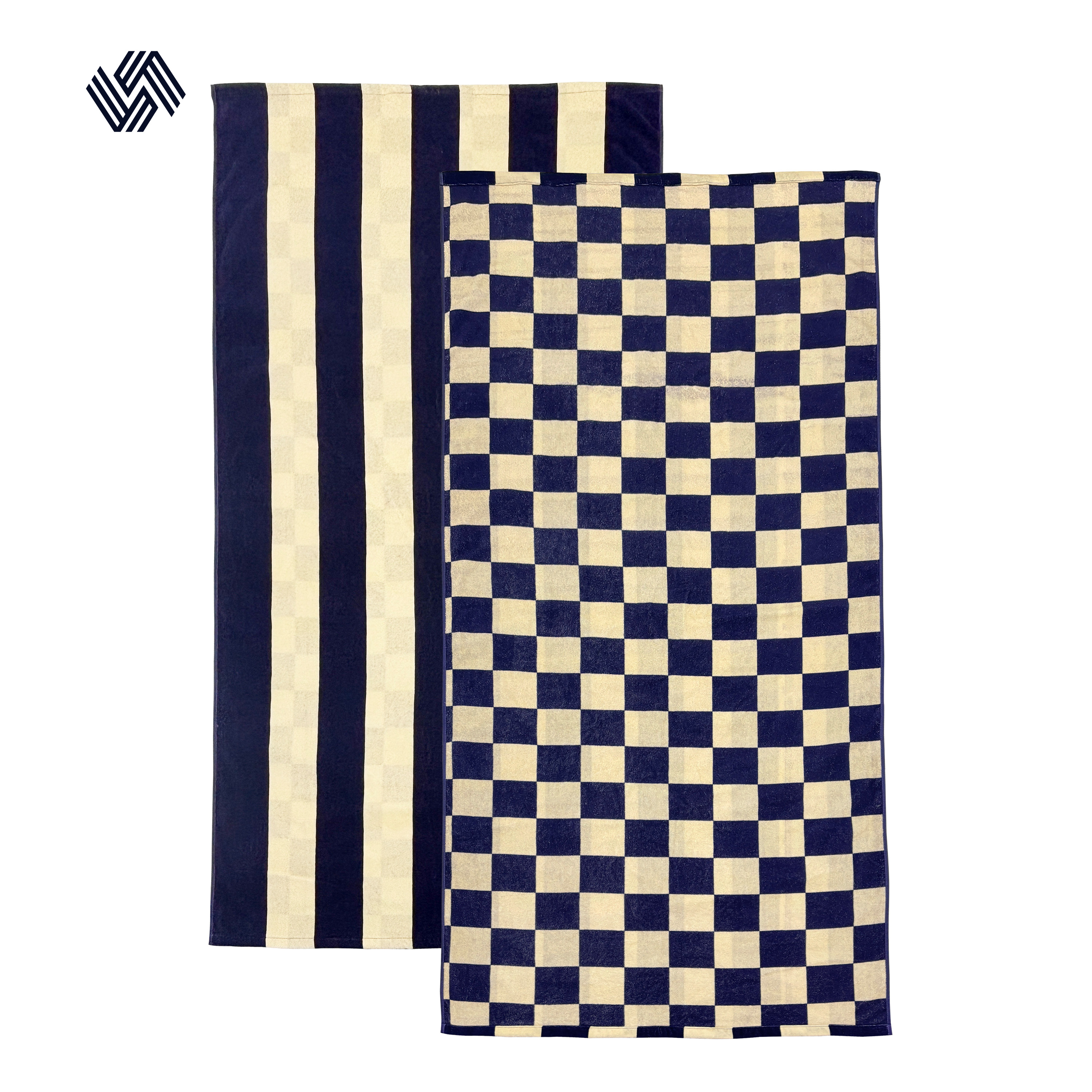 منشفة شاطئ قطنية فاخرة مطبوعة