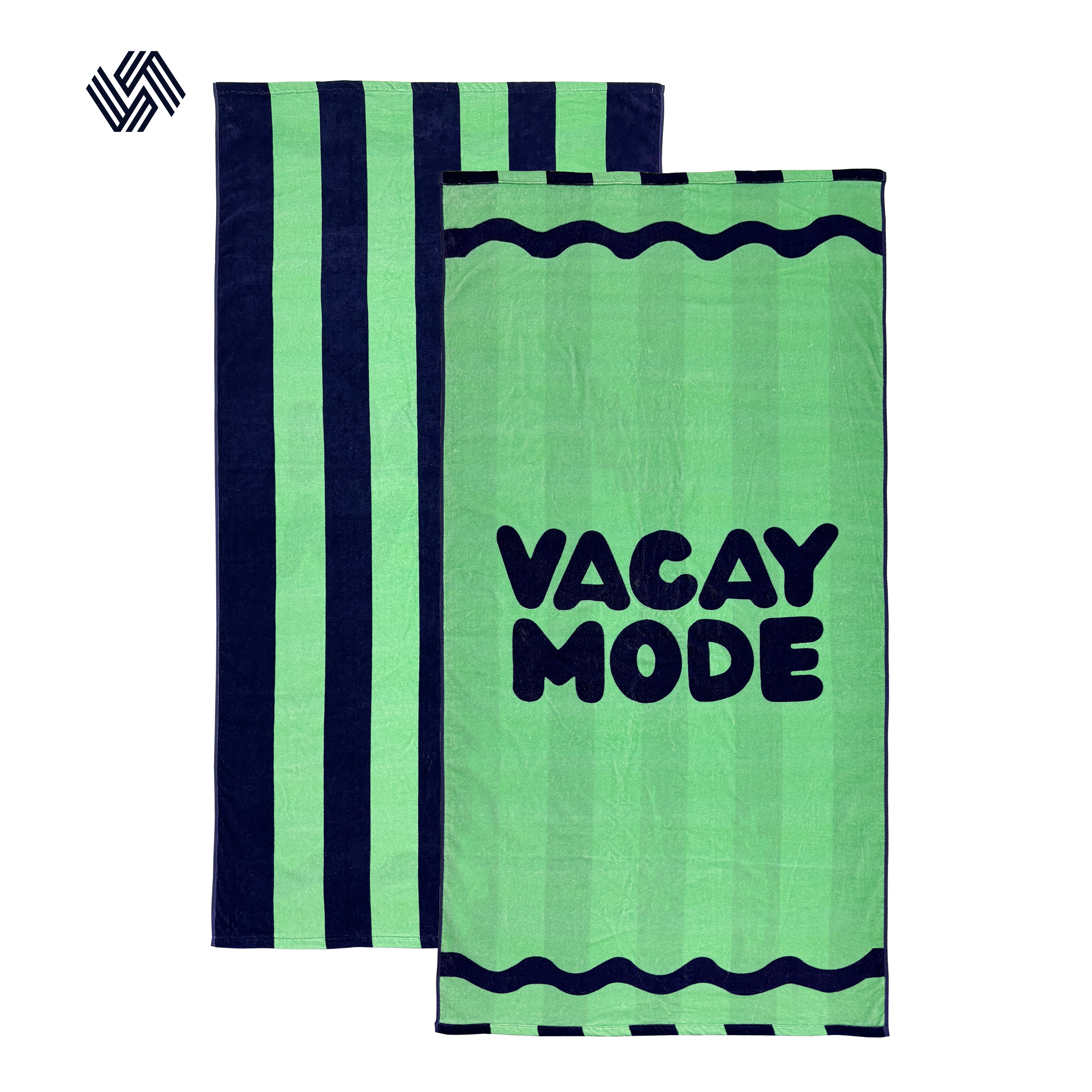 منشفة شاطئ قطنية مطبوعة من الجهتين