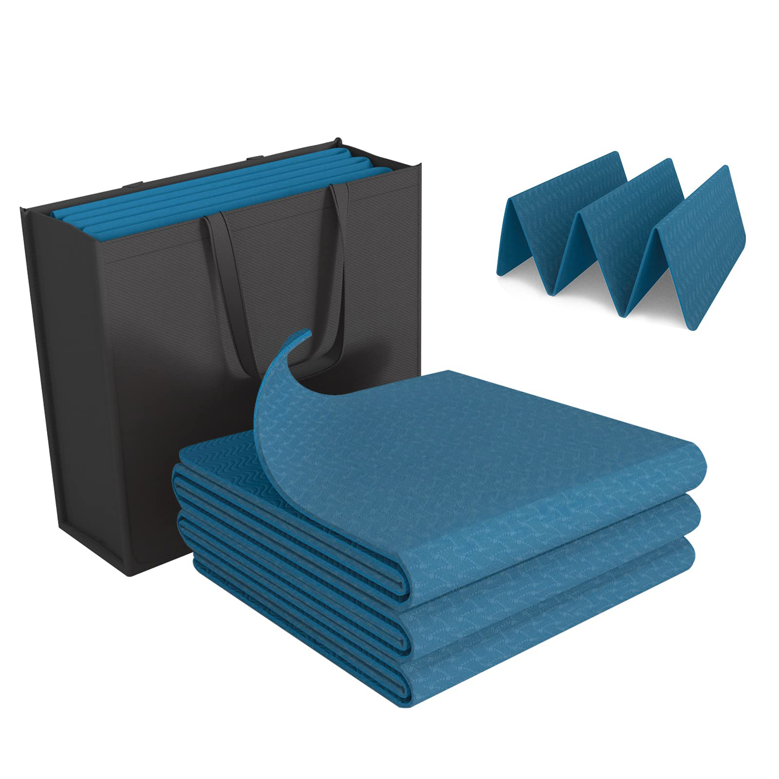 Wholesale Foldable TPE Yoga Mat High Quality Durable Natural Mat