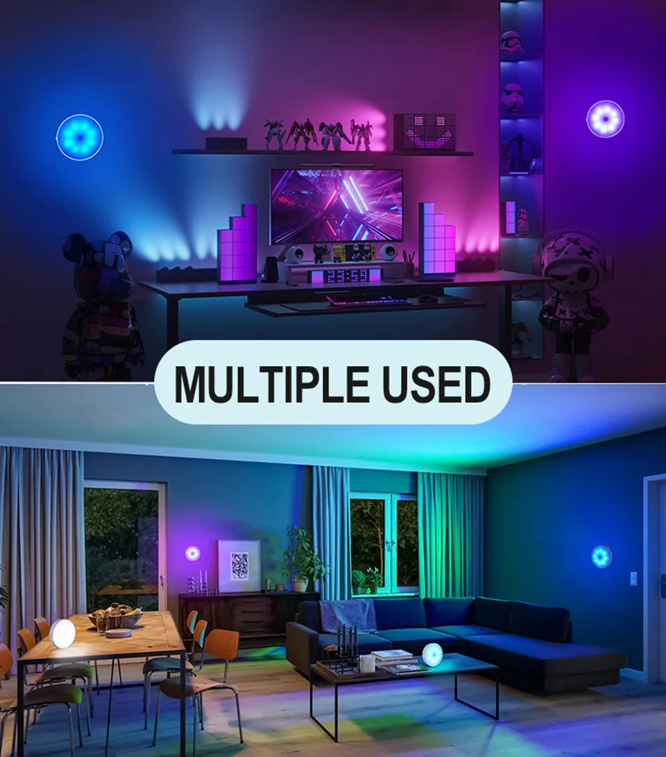 motion sensor light rgb night light usb rechargeable led lamp home room decoration ambient lights -5