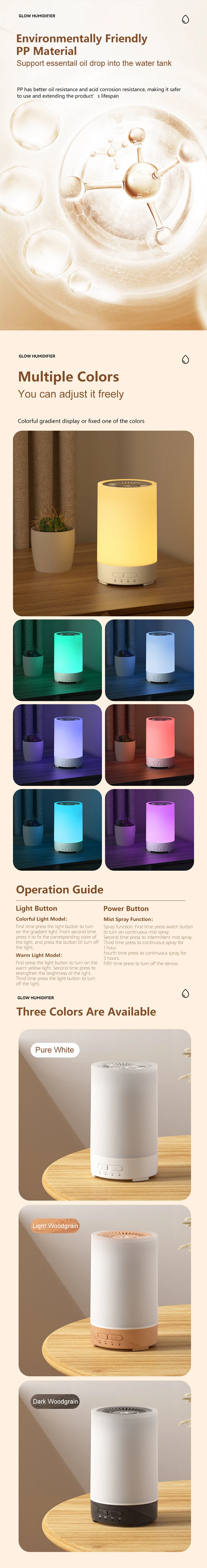 150ml remote control usb power supply ultrasonic silence atomizing air humidifier timeable settings essential oil aroma diffuser-3