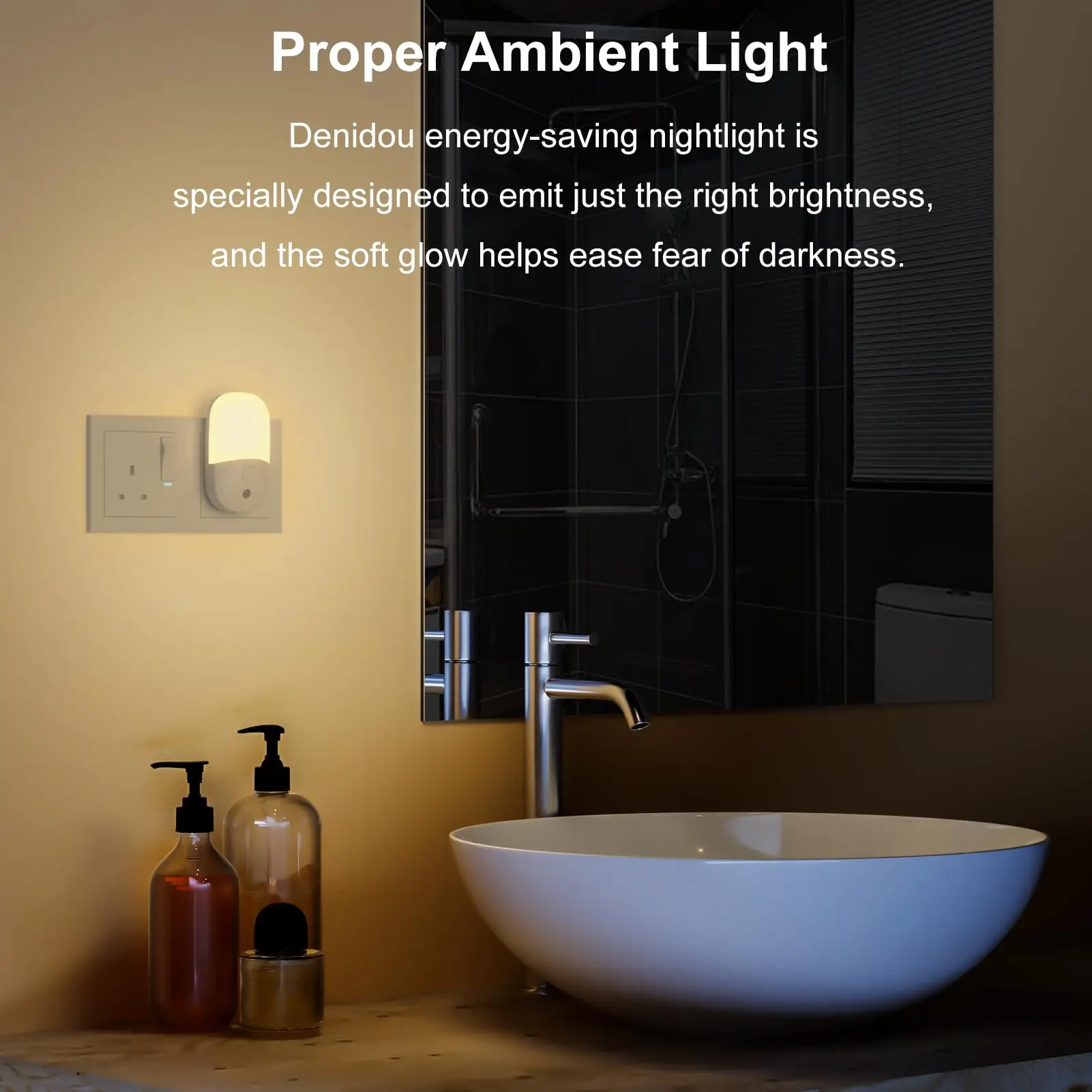 uk plug dusk to dawn light sensor sensor night lighting with 3 stage dimmer warm white kids for stair hallway kitchen bedroom-2
