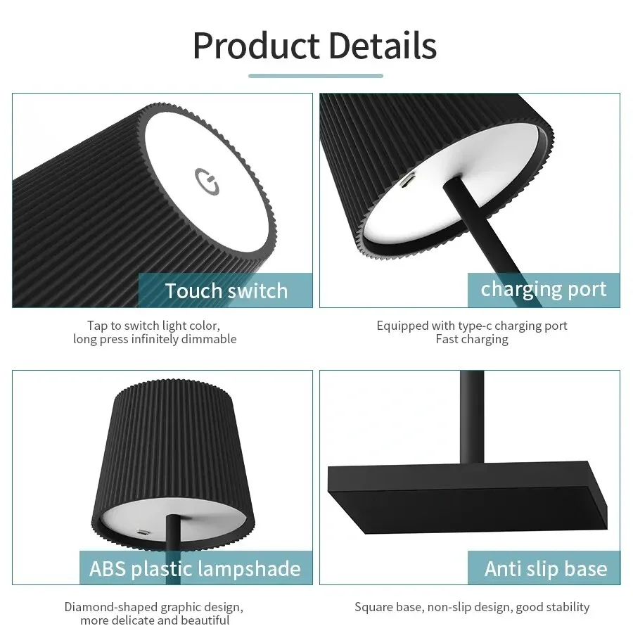 led desk lamp bar restaurant ambiance wireless table lamps study office light waterproof touch lamps for bedroom hotel bar-1
