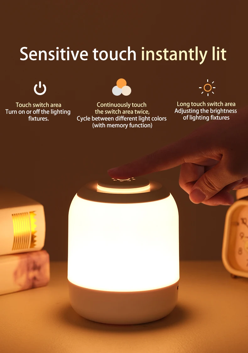 touch lamp night lights usb led table lamp bedside lamp bedroom lamp with touch sensor portable read book lights for kids gifts-4